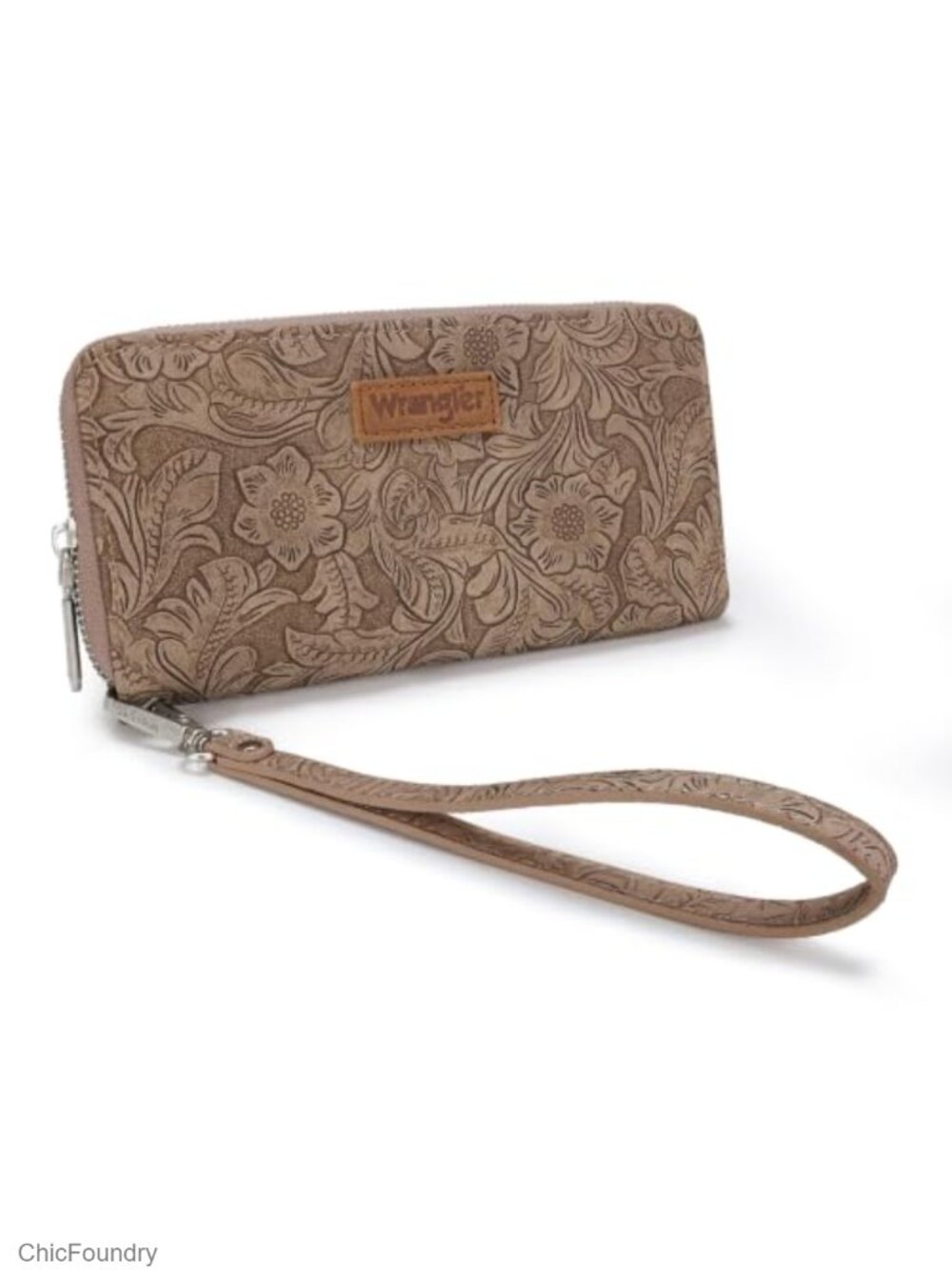 Vegan Leather Wristlet Clutch Wallet RFID Blocking Card Organizer
